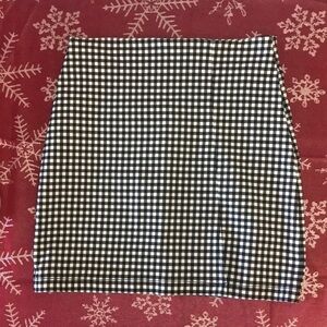 NWT Shinestar black/white checkered pencil skirt junior size small